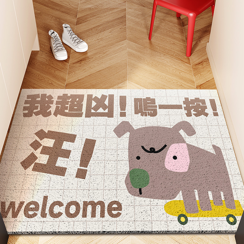 趣味丝圈耐脏入户门地垫