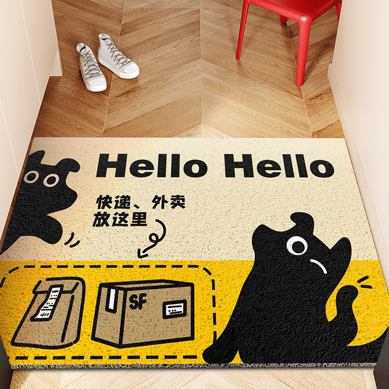 趣味丝圈耐脏入户门地垫