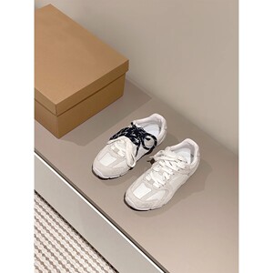 专柜同款 正确版！德训鞋女2024春季新款真皮小众复古阿甘运动鞋