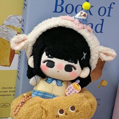 首发minji金玟池属性棉花娃娃10cm印花体可爱minmin酱同人周边娃