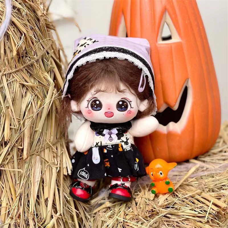 韩国AESPA组合金冬甜金玟庭20CM棉花娃娃明星炸毛Q版玩偶公仔