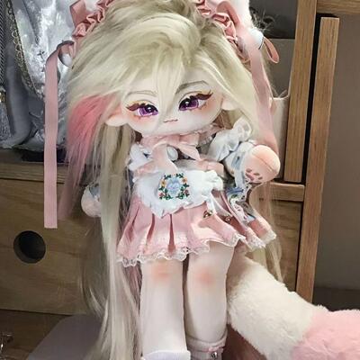 一顾倾城30cm代号鸢花郃子骨架棉花娃娃属性妖媚便宜毛绒玩具女生