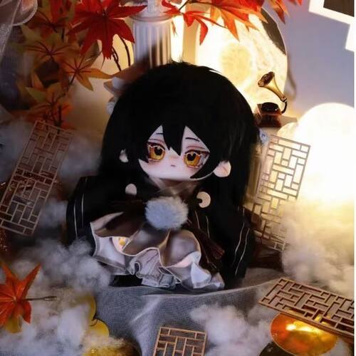 原创我家大师兄脑子有坑东方纤云属性20cm棉花娃娃公仔玩偶送人
