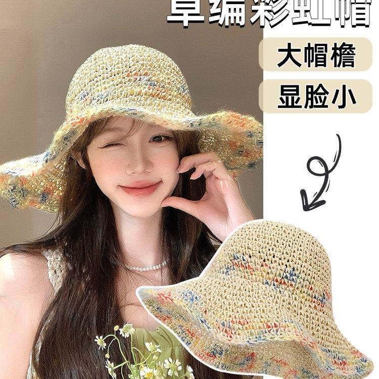 夏季大檐防晒显脸小渔夫帽女