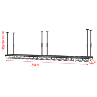 吧台铁艺红酒架子葡萄酒架吊架装 饰倒挂高脚杯架酒吧悬挂红酒杯架
