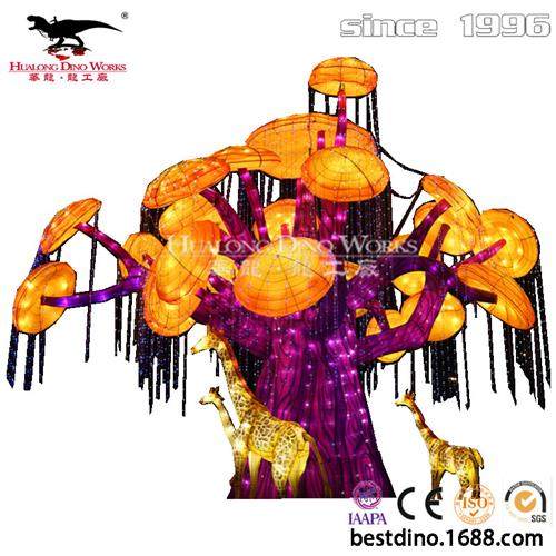 节日夜游活动主题彩灯花仙子制作儿童亲子乐园互动拍照