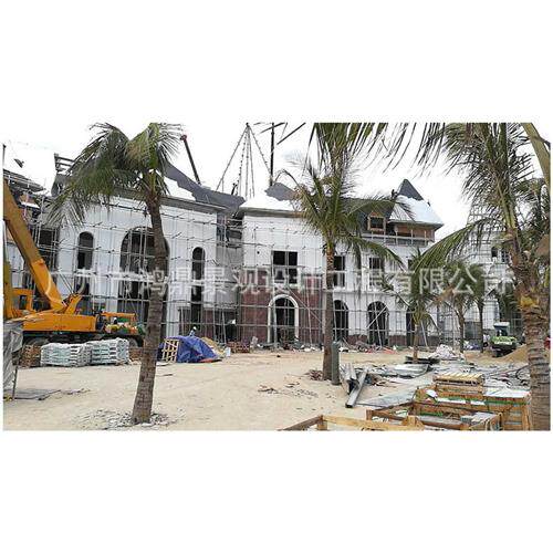 墙面构件庭院别墅小区外墙装修设计假山工程施工玻璃钢雕塑