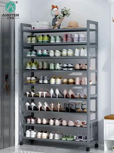 鞋架带轮子可移动家用简易门口宿舍结实耐用室内鞋柜经济型实木