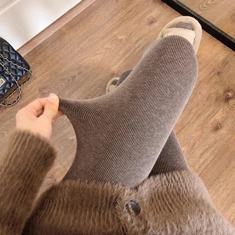Jackson咖色竖纹打底裤女加绒加厚踩脚显瘦保暖连裤袜螺纹一体裤,女士内衣/男士内衣/家居服,连裤袜/打底袜,淘宝优惠券,粉丝福利购,淘宝优惠卷