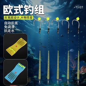欧鲤钓组鱼钩反底钓欧式钓组浮钓