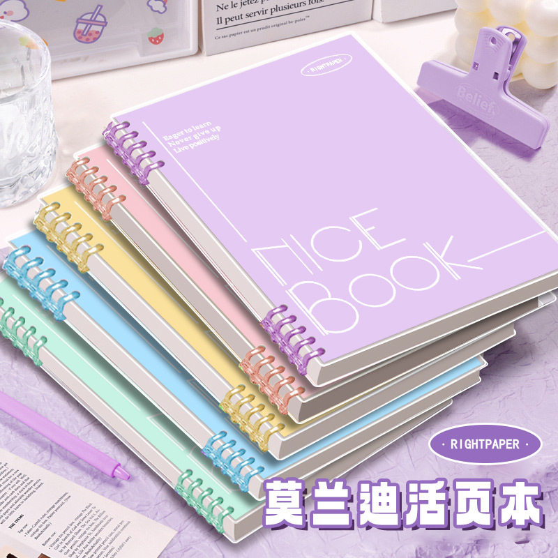 B5不硌手活页可拆卸笔记本子简约
