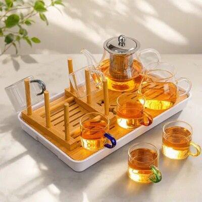 耐高温玻璃功夫茶具套装办公室家