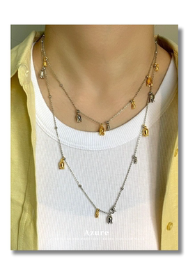 铃兰花风铃多种戴法项链超长高级小众颈链温柔气质铃铛锁骨链法式