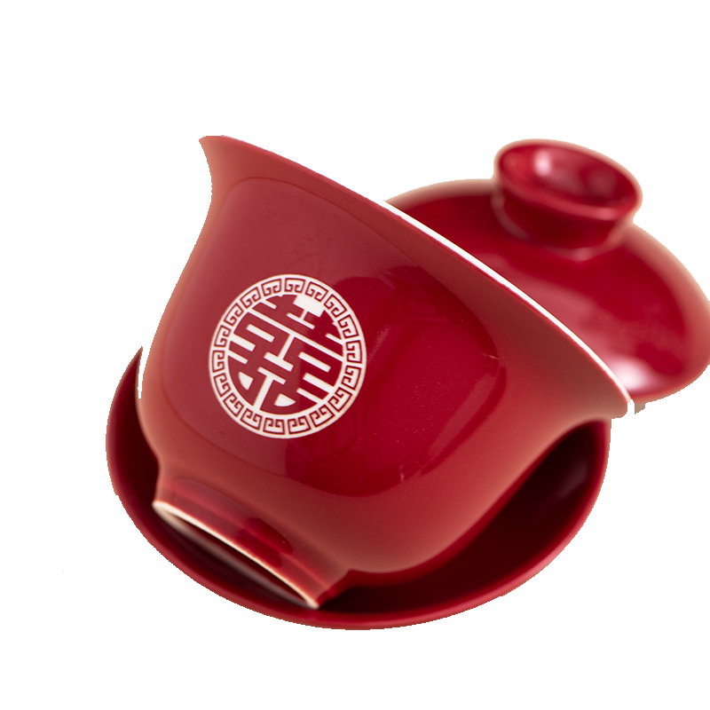 新人敬喜茶,高颜值国风喜品