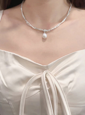 奥米迪奥碎银子巴洛克珍珠项链