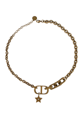 奥米迪奥欧美CD猪鼻子星星锁骨链