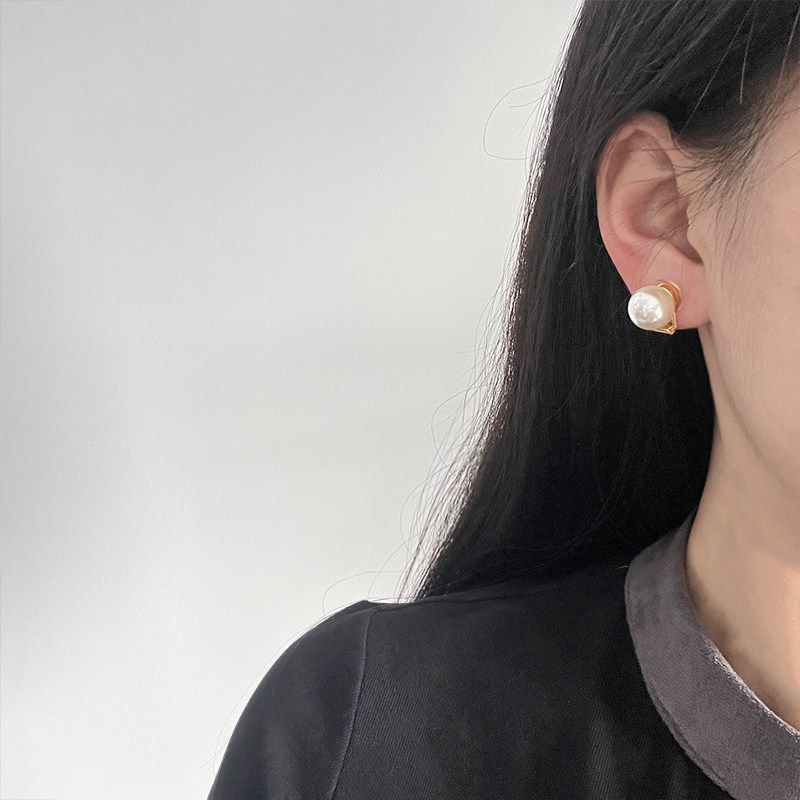 奥米迪奥小珍珠耳夹无耳洞简约女