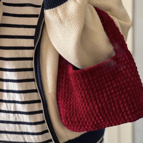 手工DIY钩织材料包冰条线ins风手