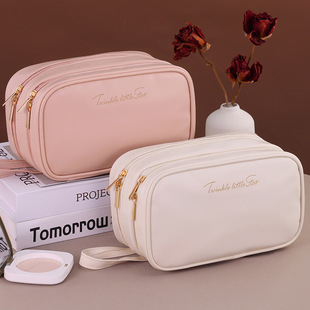 化妆包便携式小轻便款分区收纳外出随身高颜值旅行多功能女洗漱包
