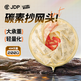 贾东普新款碳素抄网头网兜轻渔网捞鱼抄网防挂鲤鱼网头钓鱼用具