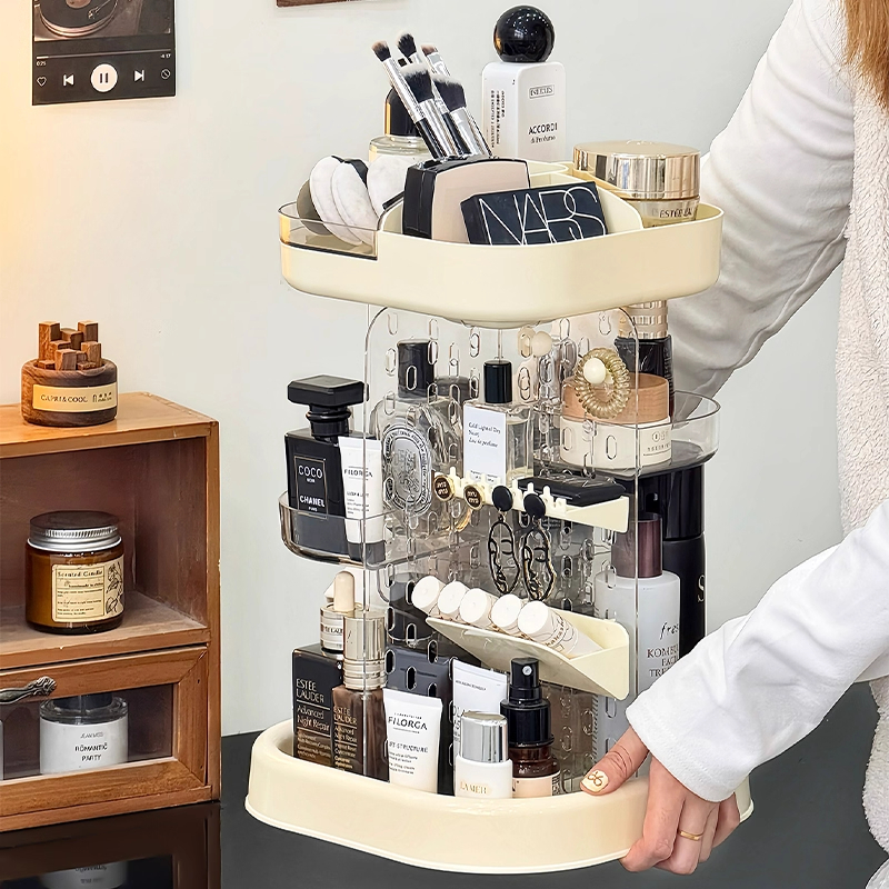 旋转化妆品收纳盒大容量