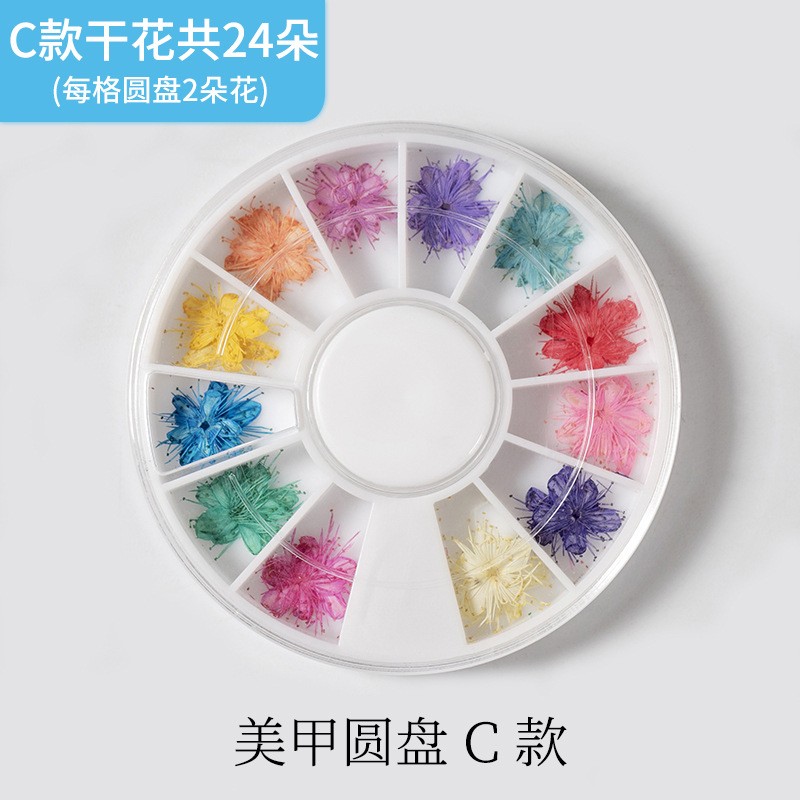 圣诞美甲干花贴纸贴花装饰小图案雪花圣诞节主题指甲贴片美甲ax91
