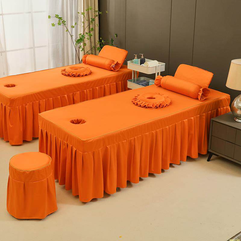 美容床床罩套按摩理疗推拿纯色床罩单件美容院减肥百褶床罩可定制