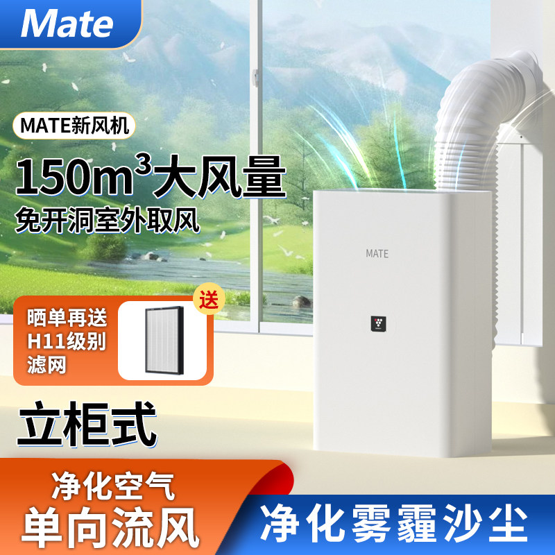 mate家系统有品免开除甲醛新风机图片