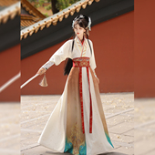 国风披风汉服武侠男女秋冬斗篷加绒加厚套装 慕夏原创 朝朝暮暮