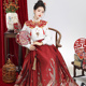 拜年汉服绣花云肩红色马面裙敬酒订婚服新中式 慕夏 结缘 马面裙