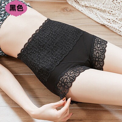 安全裤内裤高腰安裤二一防走光打底裤女腹不卷边可外穿保险短裤