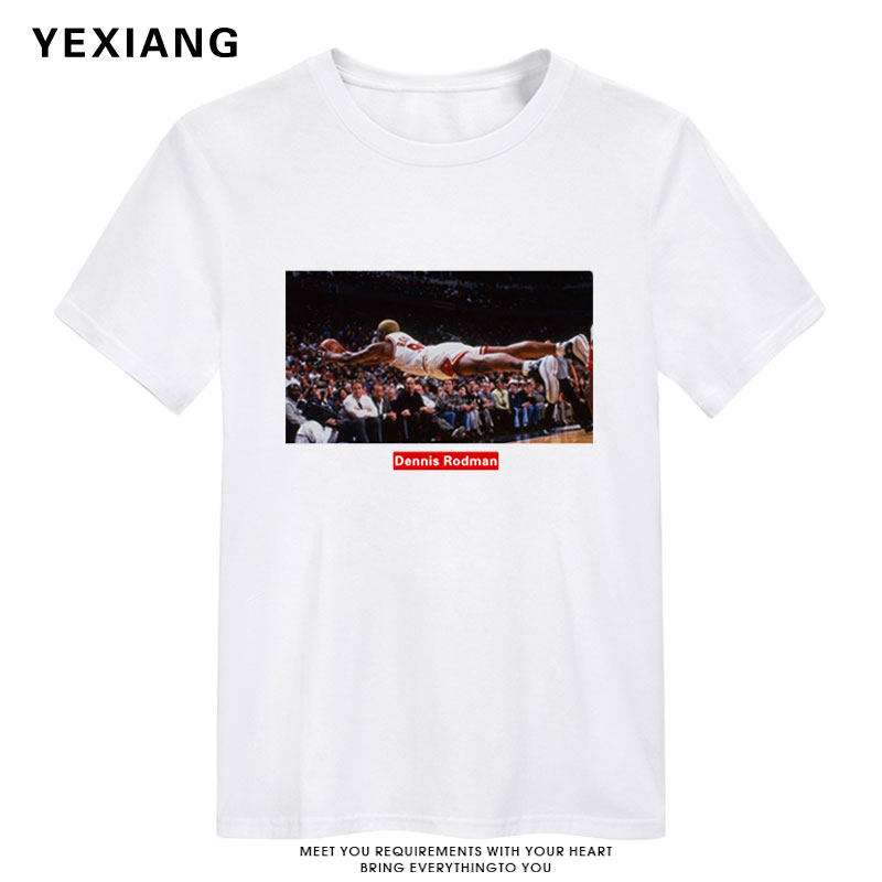 罗德曼短袖dennis rodman欧美潮牌T恤男街头复古救球球星重磅纯棉