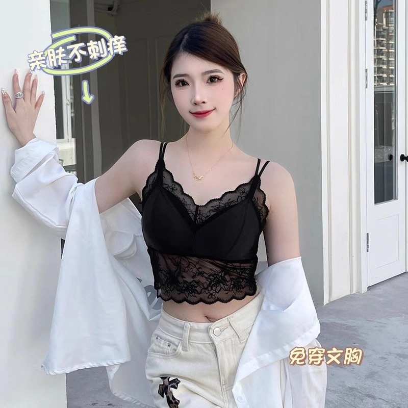 蕾丝美背吊带网红爆款夏打底背心