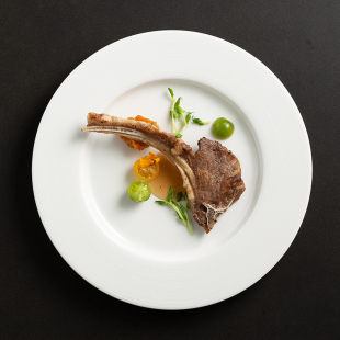 法餐餐盘白色陶瓷盘子菜盘家用餐具西餐牛排餐盘高级感轻奢平盘子