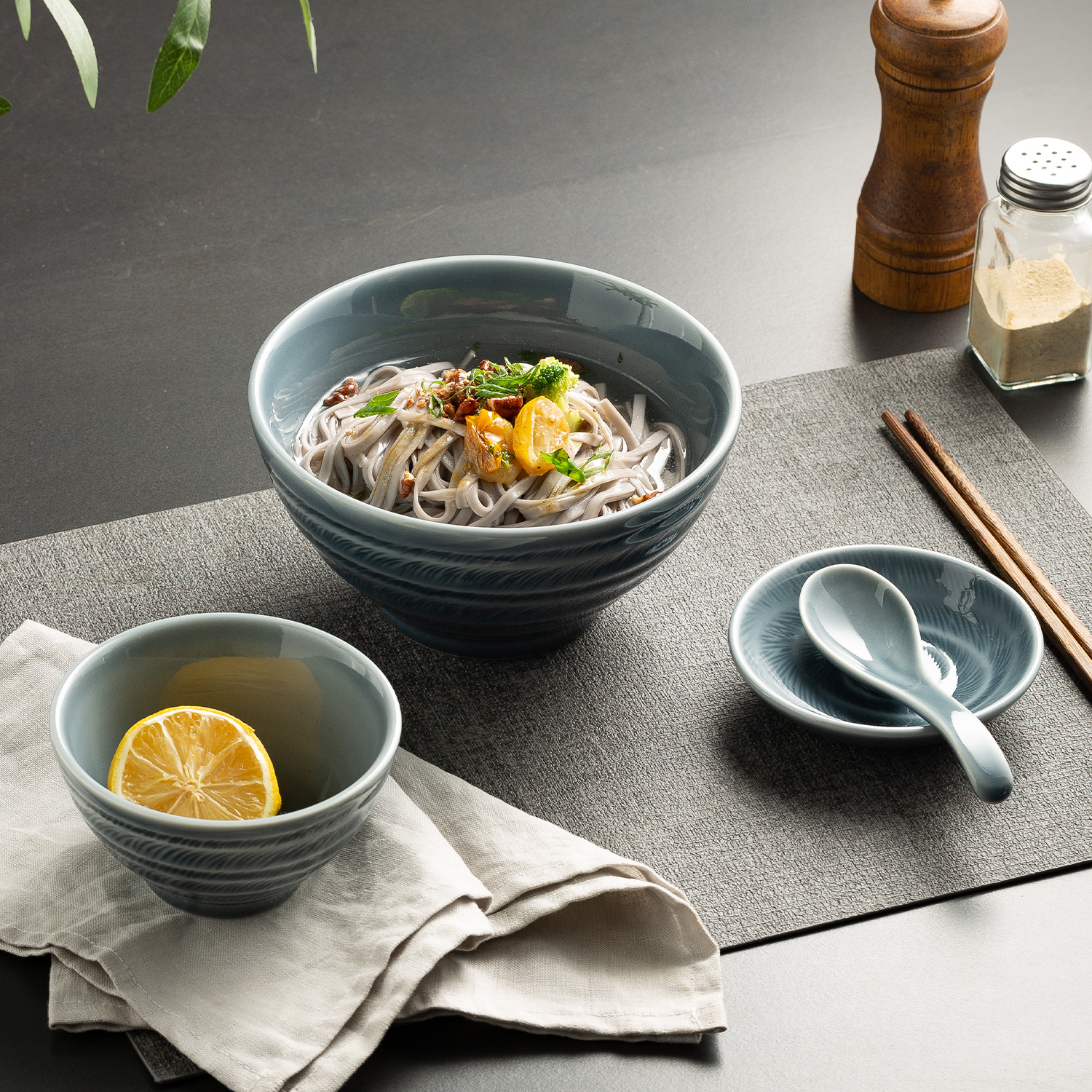 复古高级感拉面碗家用汤碗斗笠碗大碗陶瓷碗日式汤面碗餐具小菜碗