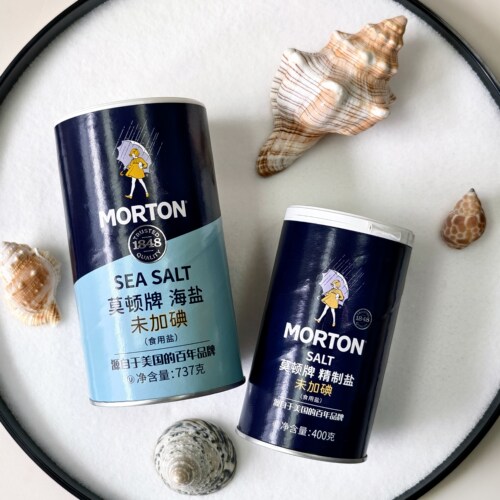 MORTON莫顿食用盐海盐精制盐