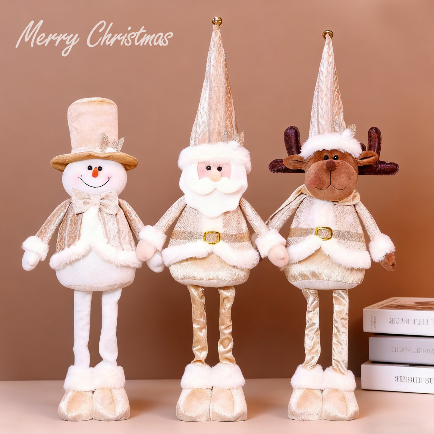 弘信美陈圣诞公仔伸缩老人