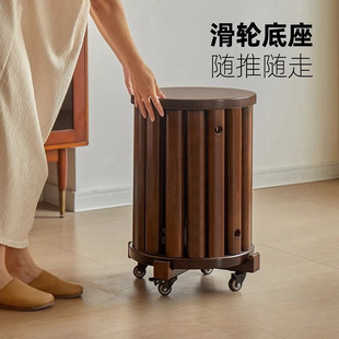 实木凳子家用可叠放板凳组合不占空间餐桌椅方凳餐厅备用凳叠叠凳