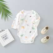 宝宝包屁衣服春秋季 连体衣新生儿纯棉三角哈衣爬服 男女婴儿长袖