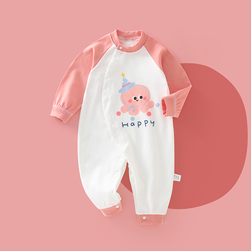 新生婴儿连体衣春秋款纯棉