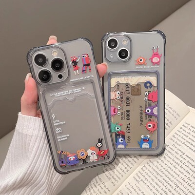 华为mate60手机壳动漫气囊卡包