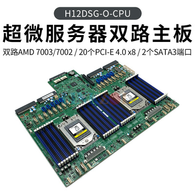 超微 H12DSG-O-CPU服务器主板  4124GS主板 双路AMD 7003/7002