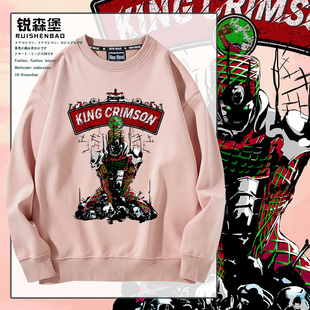 jojo奇妙冒险绯红之王替身黄金之风动漫周边圆领卫衣秋冬男士上衣