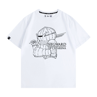 黑暗之魂3洋葱骑士主机游戏周边衣服夏季男士纯棉短袖T恤宽松百搭