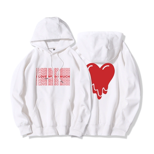 i love me so much卫衣男秋冬季情侣装我太爱我了联名外套ins超火