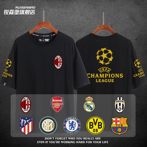 队服男女宽松潮流短袖夏休闲T恤