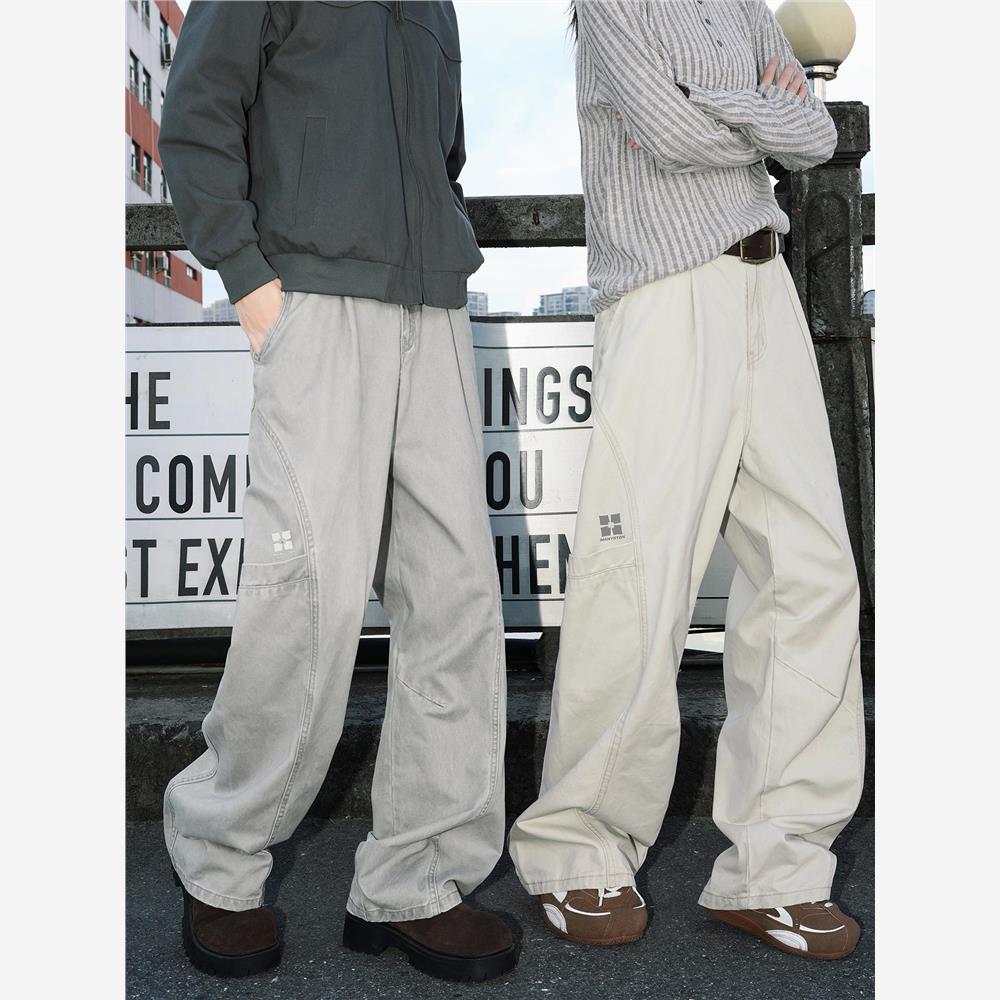 MASTO美式纯棉直筒工装裤