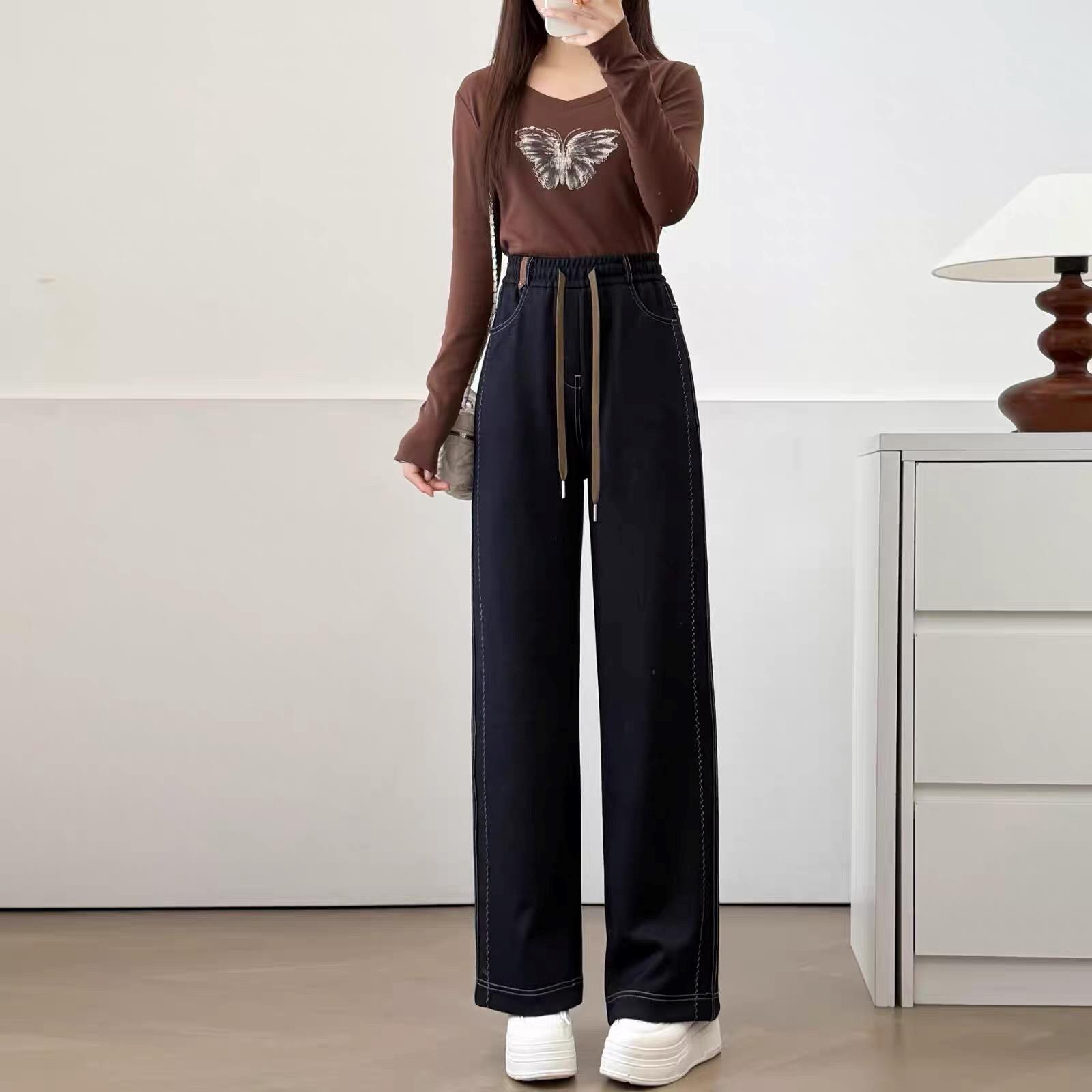 943号蓝黑色-爆款直筒宽