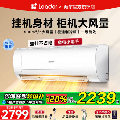 海尔空调挂机一级变频家用除菌