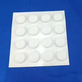 机箱脚垫笔记本防滑垫 白色圆形橡胶减震缓冲垫 自粘式 圆形橡胶垫